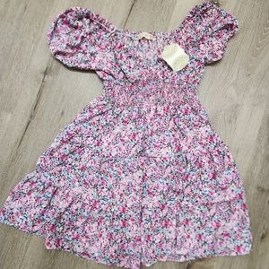 Altar'd state white pink floral dress